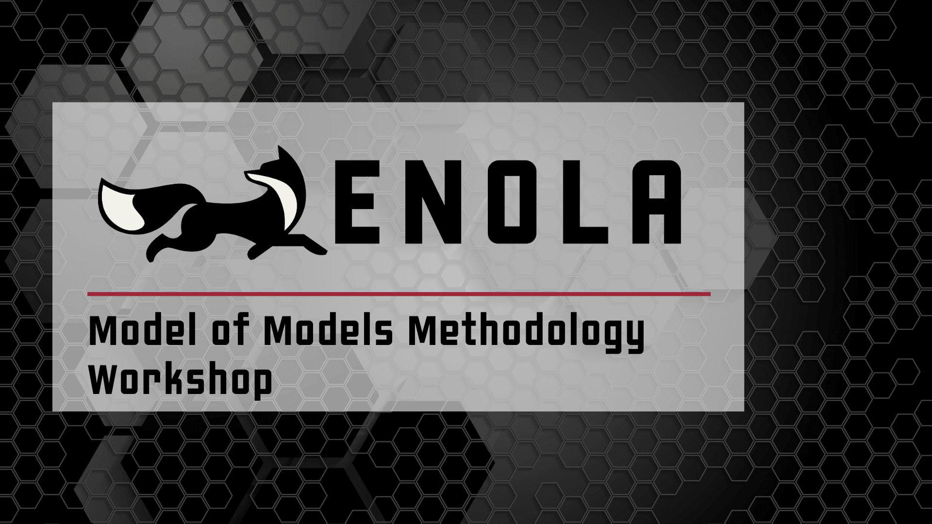 Model Of Models Methodology Workshop Enola Technologies